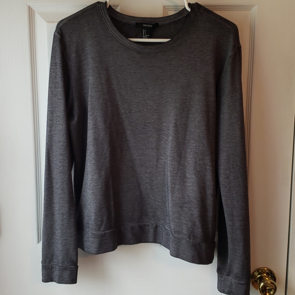 Grey crew neck